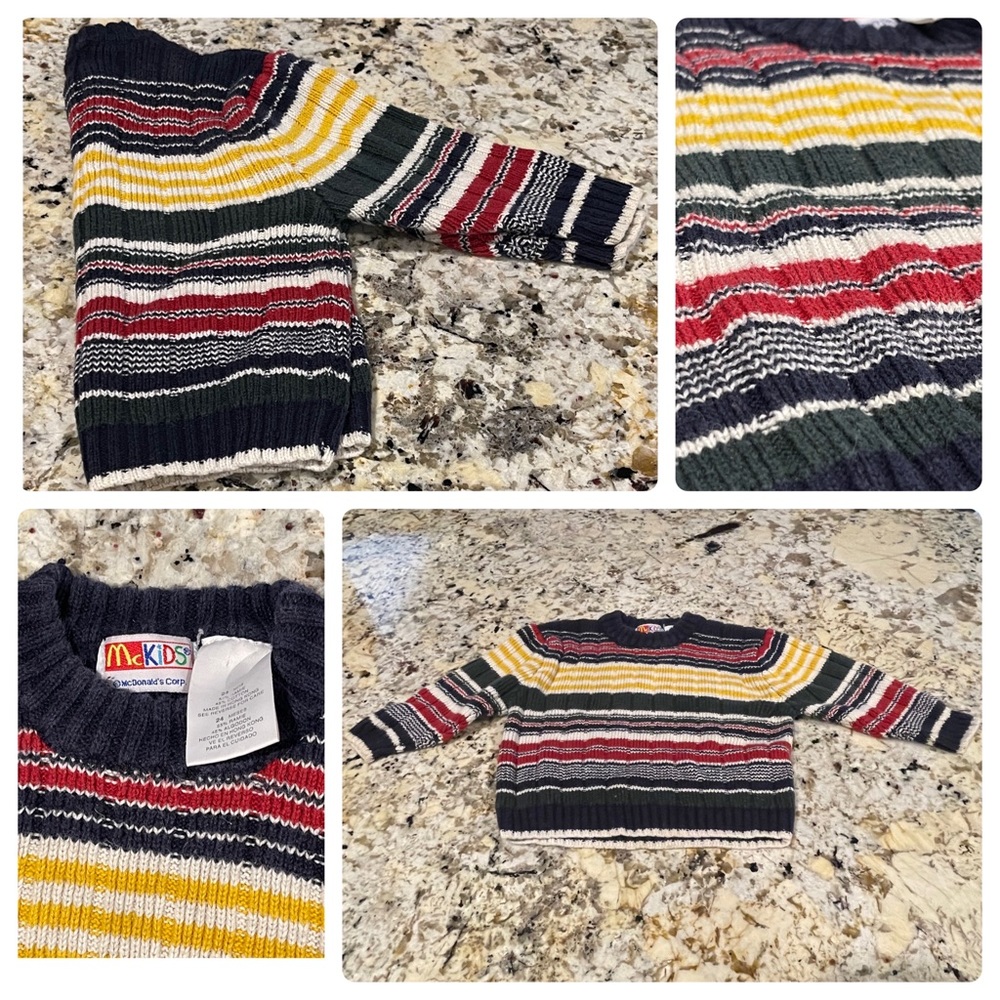 Vintage boys McDonalds sweater